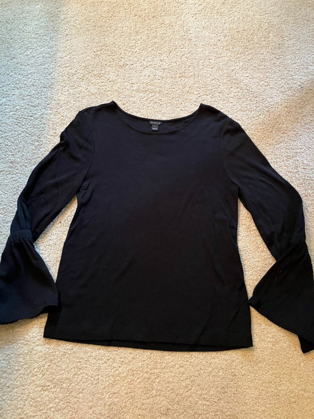 Ann Taylor Knit Top, Size S, Black